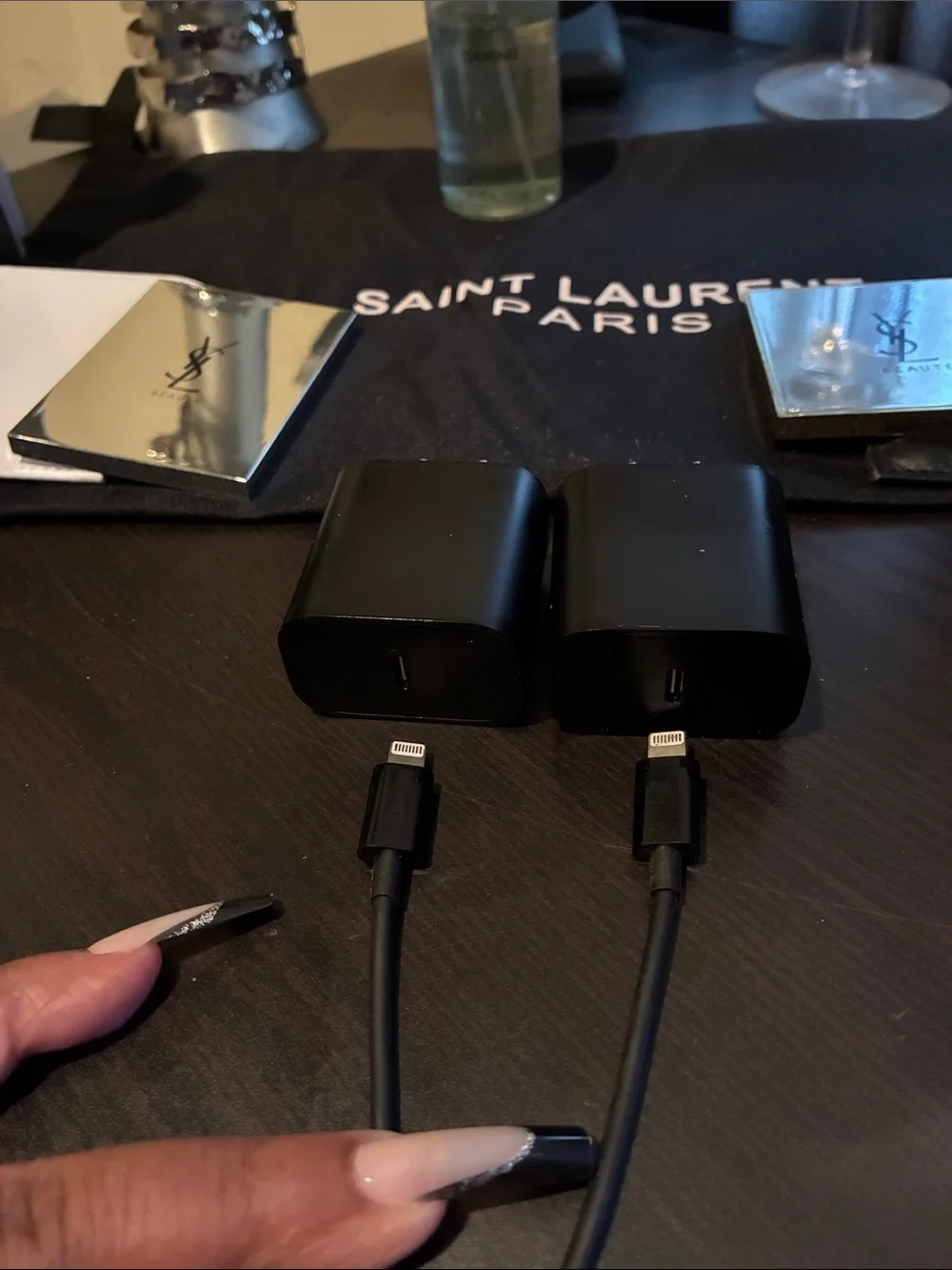 ~Bundle of 2 Black 20W Iphone Rapid Wall Chargers and 6 Ft.Lightning Cables~
